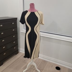 Silhouette patterned dress